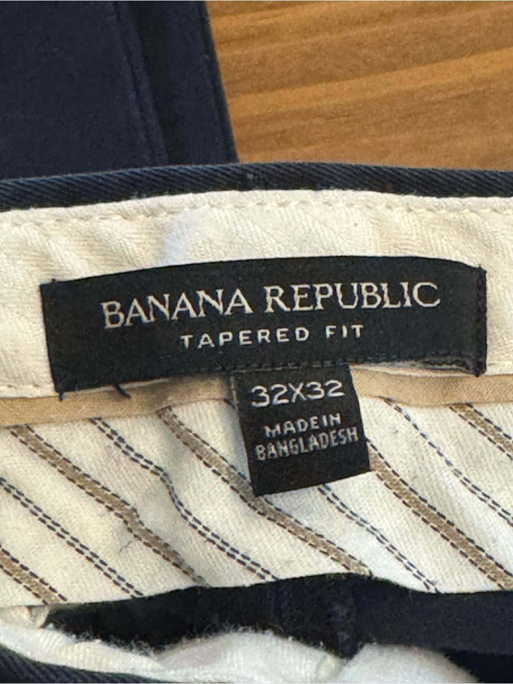 Banana Republic Navy Tapered Fit Chino Pants - Picture 3 of 3